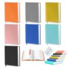 Jumbo Book Covers for Textbooks 7-Pack Stretchable Book 9x11 Inch Reusable Fabric Book Sleeves for Hardcover Textbooks – Up to 10”x12.5” – Washable Book Covers