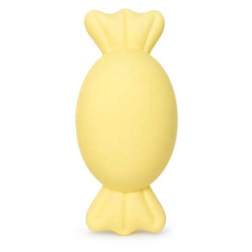 Jumbo Candy Squishy Toy, 10.6-Inch Oversized Squeeze Fidget with Soft Flour-Like Filling, 3-Second Slow Rise TPR Stress Relief Sensory Toy for Kids, Teens and Adults, Birthday, Yellow