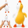 Jumbo Duck Squishy Fidget Toy,13 Inch Giant Duck Squishy Stress Relief Squeeze Toy,Slow Rising Sensory Autism Toys,Dough Stress Ball for Adults,Party Favors Gift (Color-Changing)