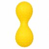 Jumbo Dumbbell Squishy Toy, 10.6 Inch Large Soft Doughy Stress Ball, Kneadable Sensory Fidget Squeeze Toy with Tactile Texture for Adults and Teens, Novelty Gift，Yellow