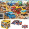 Jumbo Floor Puzzle for Kids,48 Piece Construction Site Jigsaw Puzzle