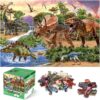 Jumbo Floor Puzzle for Kids,48 Piece Swamp Dinosaur Jigsaw Puzzle Ages 3-8