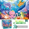 Jumbo Floor Puzzle for Kids,48 Piece Underwater Jigsaw Puzzle Ages 3-8