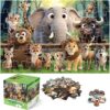 Jumbo Floor Puzzle for Kids,48 Piece Wildlife Jigsaw Puzzle Ages 3-8