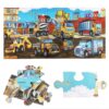 Jumbo Floor Puzzle for Kids, Large Jigsaw Puzzles 35 Piece for Kids Ages 3-5,Preschool Learning & Education Toys, Gifts for 4-8 Year Old Boys and Girls (Construction Site)