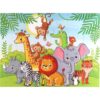 Jumbo Floor Puzzle for Kids, Large Jigsaw Puzzles 36 Piece with Box for Kids Ages 3-5,Preschool Learning & Education Toys, Gifts for 4-8 Year Old Boys and Girls(Jungle Animals)