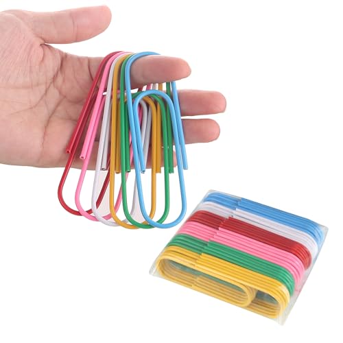 Jumbo Paper Clips,4 Inch Cute Paper Clips Large,30-Pack Paperclips for Paperwork Ideal for Home,School and Office Use,Colored Binder Clip