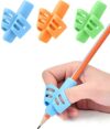 JuneLsy Pencil Grips for Kids Handwriting Pencil gripper Pencil Holder Posture Correction Training Writing AIDS for preschooler Kids toddler Children Special Needs (3 PCS)