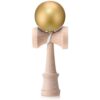 Junkin Kendama Toy for Beginners and Pro, the Traditional Japanese Kendama Toys,Competition Standard 7 Inch Wooden Ball and Cup Game for Skill Building Play (Metallic Yellow)