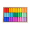 JunZheHub Acrylic Building Blocks Educational Toy Stackable Pieces Play Skill Development Gift Suitable for Preschoolers Home Playroom, 15-Color 30PC