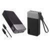 JUOVI 20000mAh 45W Power Bank + 65W Portable Charger with Detachable Cable