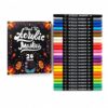 Jupdachin 24 Colors Acrylic Paint Markers, Dual Tip Paint Markers with Fine Tip & Brush Tip, Acrylic Paint Pens for Fabric, Rock Painting, Adults Coloring Books, Stone, Egg, Ceramic, Glass, DIY Crafts