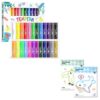 JUPITEARTH Paint Sticks for Kids 24 Colors + Drawing Pad for Kid 2-Pack