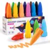 JUPITEARTH Rocket Crayons, Toddler Crayons, Non-Toxic & Washable, 12 Colors