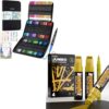 JusArt 60 Colors Markers for Adult Coloring Books No Bleeding+4 Pcs Gold Jumbo Poster Marker Set