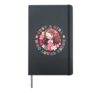 Just A Girl Who Loves Anime Japan Kawaii Manga Lover Otaku Hardcover Journal, Black