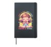 Just A Girl Who Loves Anime & Music Japan Manga Kawaii Women Hardcover Journal, Black
