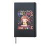 Just A Girl Who Loves Anime & Music Japan Manga Kawaii Women Hardcover Journal, Black