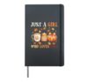 Just A Girl Who Loves Fall Cozy Thanksgiving Autumn Season Hardcover Journal, Black
