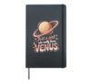 Just A Girl Who Really Loves Venus Hardcover Journal, Black