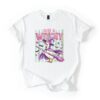 Just A Witchy Duck Halloween Graphic Tee Top, White, Large