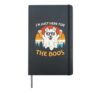 Just Here For Boos Dog Retro Ghost Beer Halloween Costume Hardcover Journal, Black
