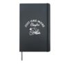 Just One More Chapter, Bookish, Funny Reading, Librarian Hardcover Journal, Black