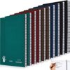 Jutom 10 Pack Jumbo Left Handed Notebooks 11 x 9 Inch Wirebound Lefty Spiral Notebooks 80 Sheets College Ruled Paper Colorful Notebooks Left Handed Journal for Easier Use School Gifts Supplies