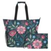 JUZIHAI Wild Flowers Pink Blue Beach Bags for Women