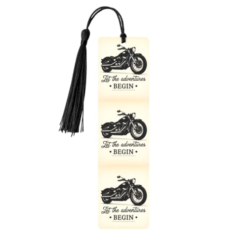 JUZKAQU Let The Adventure Begin-2 for Metal Bookmark - Unique Bookmarks for Women Men, Cute Inspirational Metal Book Mark with Tassel, Book Lover Gifts, Reading Accessories for Book Lovers, Students