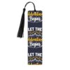 JUZKAQU Let The Adventure Begins-4 for Metal Bookmark - Unique Bookmarks for Women Men, Cute Inspirational Metal Book Mark with Tassel, Book Lover Gifts, Reading Accessories for Book Lovers, Students