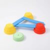 JWQFBC 11-Piece Balance 3-6, Stepping, Sensory Toy Obstacle Course with Non-Slip Bases, 7-piece set (1 small circle, 3 large circles, 3 straight boards)