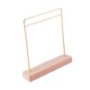 JWQFBC Doll Garment Rack Dollhouse Decor Clothes Hanger Miniature Accessories Wood and Metal for Hanging Outfits Suitable for Display of Collectible Dolls, Gold, Large