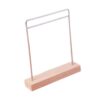 JWQFBC Doll Garment Rack Dollhouse Decor Clothes Hanger Miniature Accessories Wood and Metal for Hanging Outfits Suitable for Display of Collectible Dolls, Silver, Large
