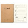JWQFBC Minimalist Stitched Paper for Students & Writers, 65, 16K Homework Registration Notebook
