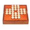 JWQFBC Wooden Board Game Parent Child Interaction Jumping Marbles Peg Diamond