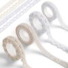 Jxiwfvl Cotton Lace Washi Tape Set, Self-Adhesive Decorative Ribbon