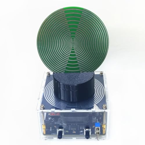 JYSWDZ 100mm Electric Oscillating Disc, Rotatable Tesla Polarizing Disc, 12 LEDs are Arranged in A Matrix, 360 Degree Knob, Energieversorgung Harmonisches Balancing, for Yoga Room Ornament