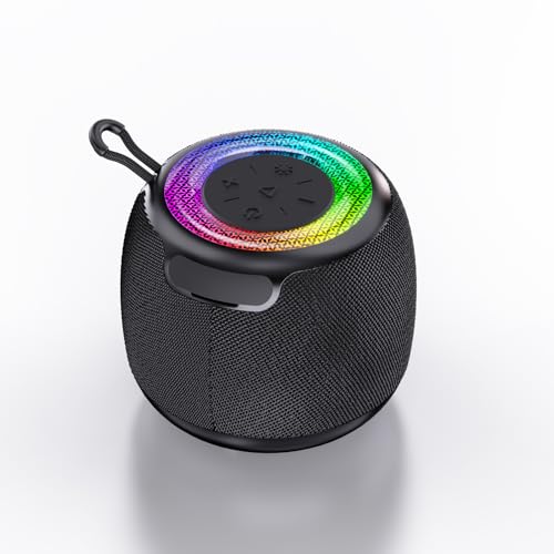 JYX Bluetooth Lautsprecher, 40W Tragbarer Party Lautsprecher mit Bluetooth 5.3, IPX7 Wasserdicht, TWS Stereo, RGB Licht, 24H Akku, TF/USB, Outdoor Musikbox für Party, Camping und Garten(Schwarz