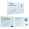 JYYPWB 3PCS Magnetic Glass Dry Erase White Board, 72" W x 48" H/48 W x 36" H/60 W x 40" H Whiteboard with Accessories, Large Frameless Wall Mounted for Office, Home, School