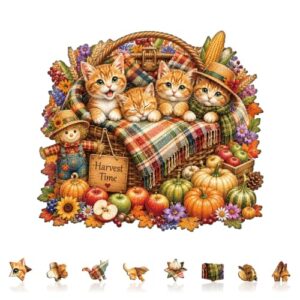 KaayeeWood Wooden Puzzle, Wrapped in Harvest Jigsaw Puzzle-195 PCS