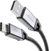 KabelDirekt – USB-A to USB-C Cable – 2X 3ft (Data & Charging Cable with Quick Charge 3.0, 36W – for PCs, Smartphones, Tablets with USB-C Port – Black)