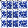 Kacctyen 12 Pcs Cheer Bow Makeup Bags Canvas Cheerleader Gifts Bulk Zipper Pouch Travel Organizer Cosmetics Snacks Bag for Girls Teammates Senior Night Party Games Gathering Event Supplies(Blue)
