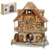 KADAJOY DIY Cuckoo Clock 3D Wooden Puzzle for Adults- German Pastoral Cottage Model Kit with Real Bird Call, 170PCS Miniature Dollhouse Wall Clock Home Decor, Unique Father's Day & Graduation Gifts