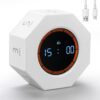 Kaflin Rechargeable Pomodoro Timer, Small Gravity Timer (Pearl White)