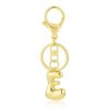 Kainier Gold Bubble Initial Keychain for Women Bag Charm Purse Key Alphabet Handbags Pendant Accessories Gift (Alphabet E)