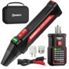 KAIWEETS Circuit Breaker Finder Tool Kit, GFCI Outlet Tester with Dual-Sided LED Indicators, Electrical Circuit Tracer Tool with Flashlight, Includes Carrying Case and Adapters- KT302P