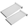 KAJNBN 2pcs Aluminum Alloy Office Door Name Plate Holder Slot-in and Slide-out Design, Double-sided Identification Sign for Conference Room and Education Use