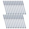 KALLORY 20pcs Metallic Paint Pens Permanent Paint Markers Fine Tip 1.5mm for Smooth Writing on Ceramic and Paper for Greeting Card Writing and Scrapbooking in Silver