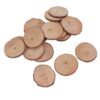 KALLORY 20pcs Pine Wood Slices Round Unfinished Natural Wood Discs Double-Sided Fine Polishing DIY Crafts Table Numbers 4-5cm Handmade Woodcuts
